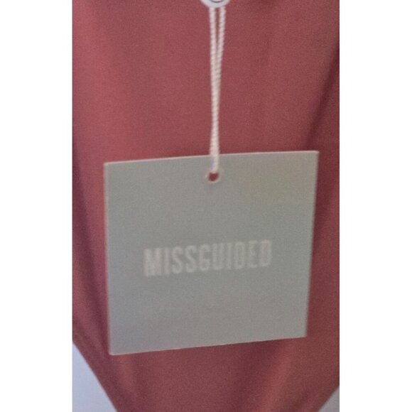 Missguided brown strappy back Bodysuit Size 4 - Picture 6 of 9